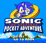 Sonic the Hedgehog - Pocket Adventure (demo) Title Screen